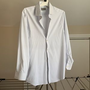 PERRY ELLIS PORTFOLIO TECH+SHIRT SLIM FIT COLLARED BUTTON DOWN - 16 1/2  34/35